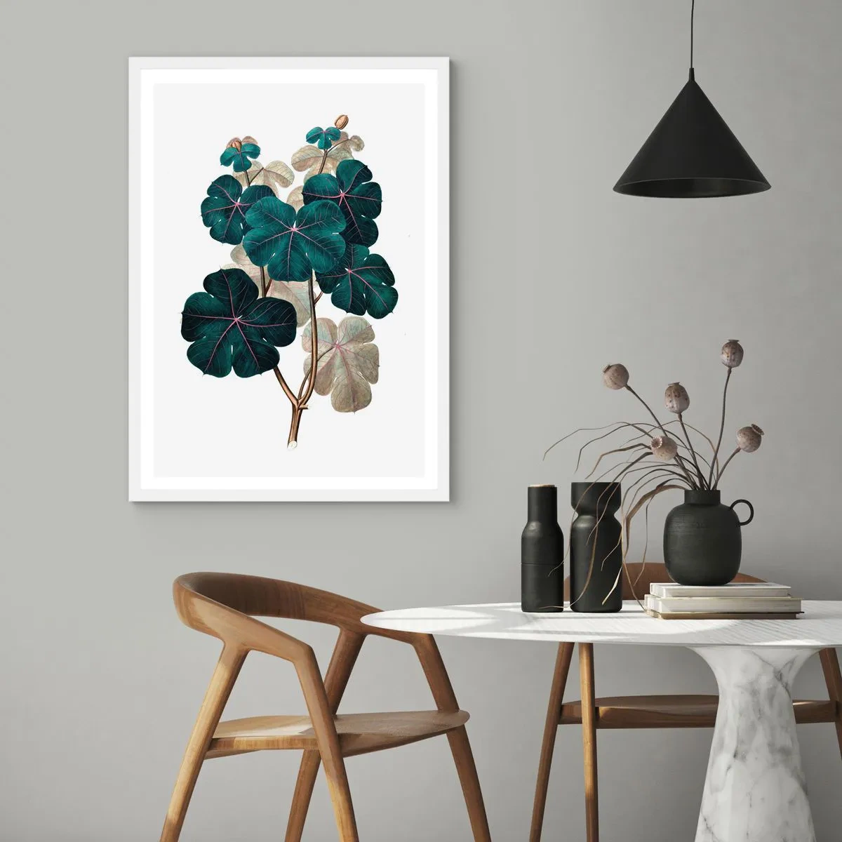 Poster in cornice bianca - Dal vecchio erbario - 50x70 cm