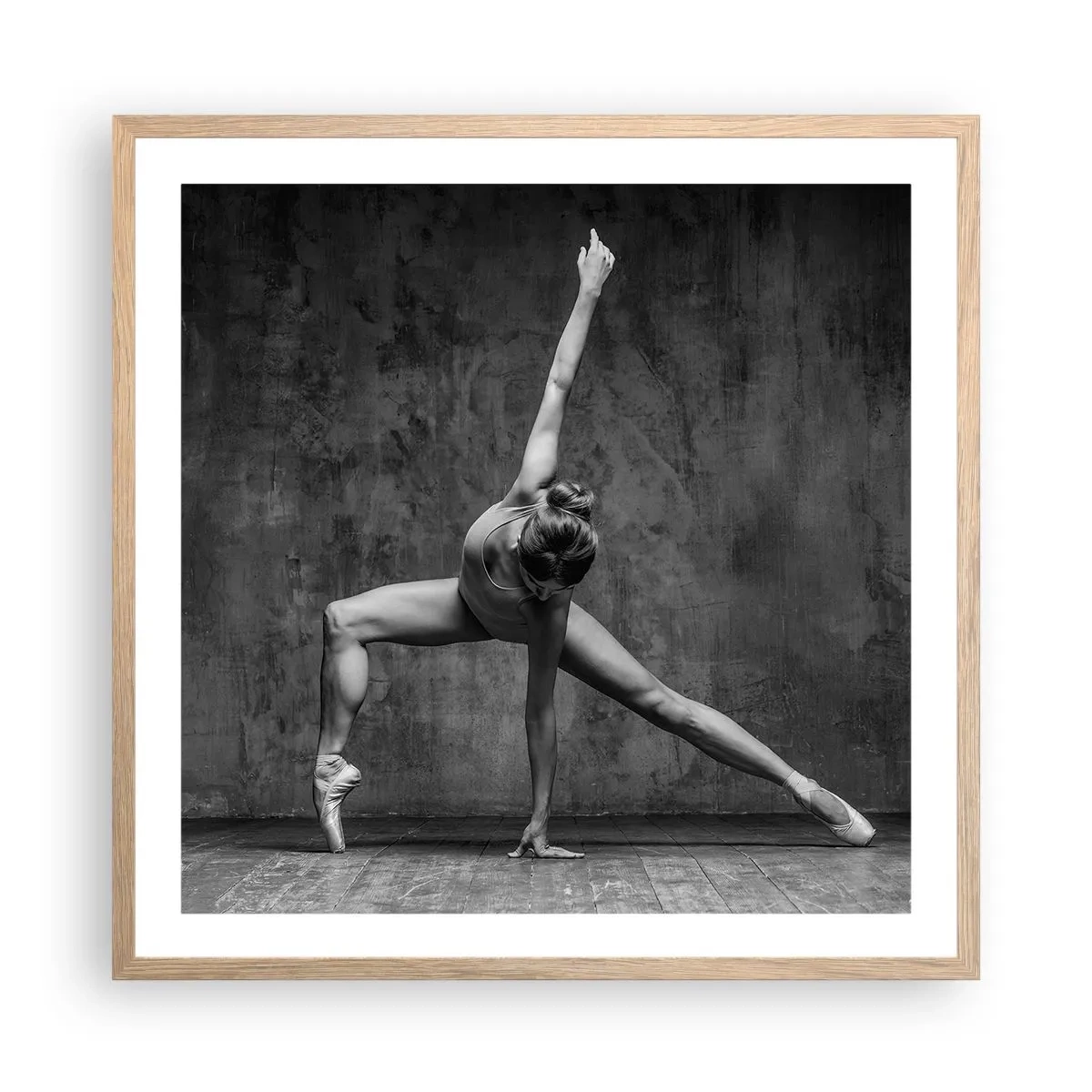 Poster in cornice rovere chiaro - Ideale di equilibrio - 60x60 cm