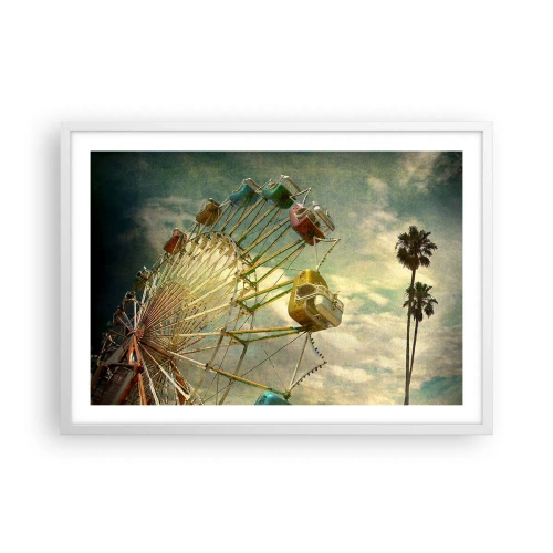 Poster in cornice bianca - Il divertimento comincia... - 70x50 cm