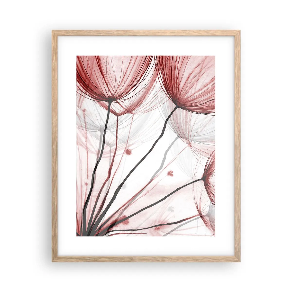 Poster in cornice rovere chiaro - Prima del decollo - 40x50 cm
