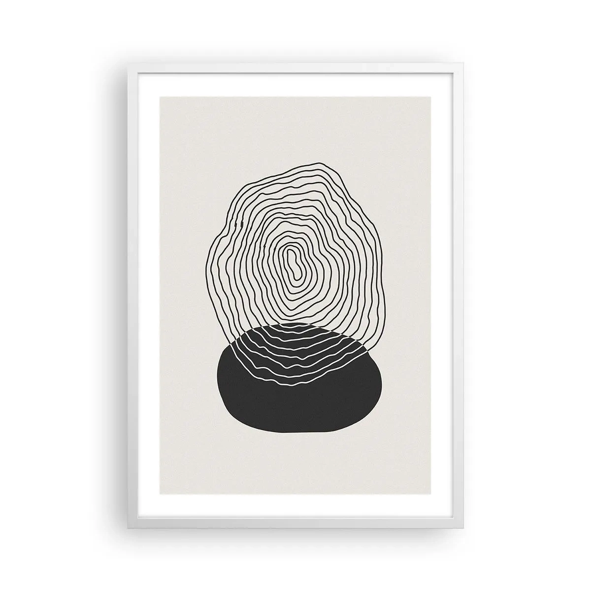 Poster in cornice bianca - Durata e vibrazione - 50x70 cm