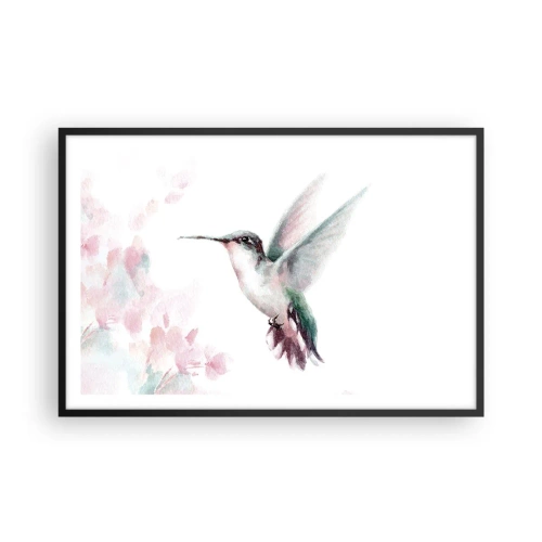 Poster in cornice nera - Battito immobile - 91x61 cm