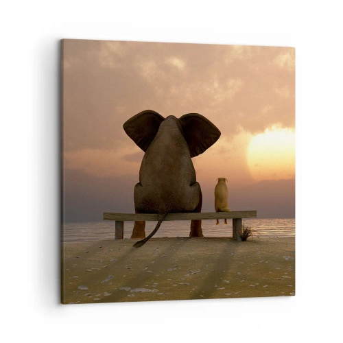 Quadro su tela - Stampe su Tela - A volte bisogna tacere - 50x50 cm