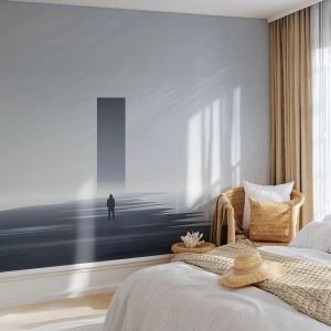 Fotomurale su misura Premium Canvas - Opportunità o minaccia? - Minimalismo, Moderno, Solitudine