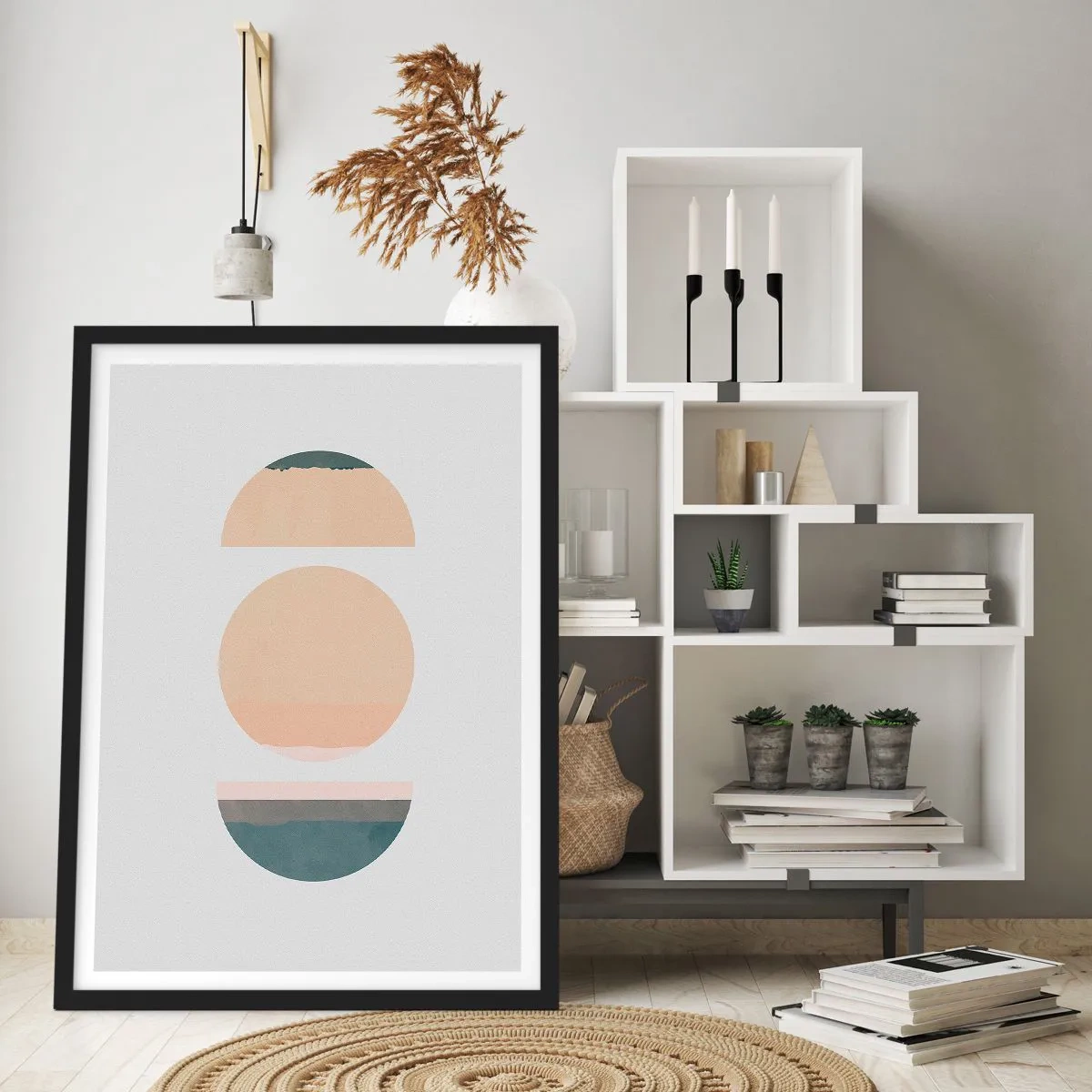 Poster in cornice nera - Un cerchio dopo l'altro - 40x50 cm