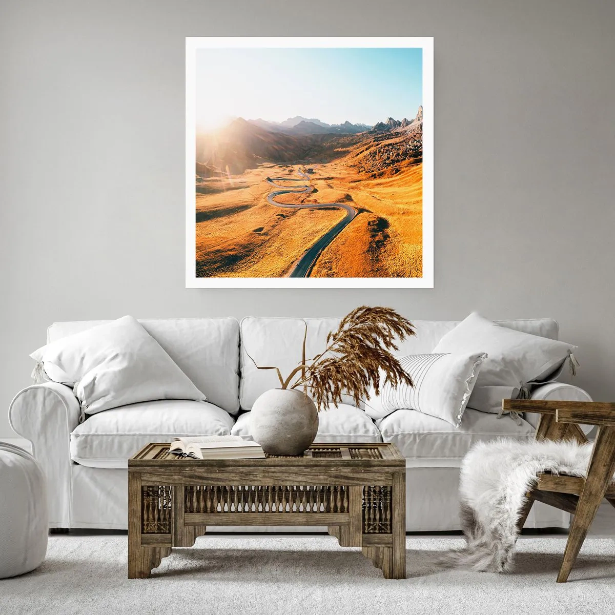 Poster - Nella valle dorata - 50x50 cm