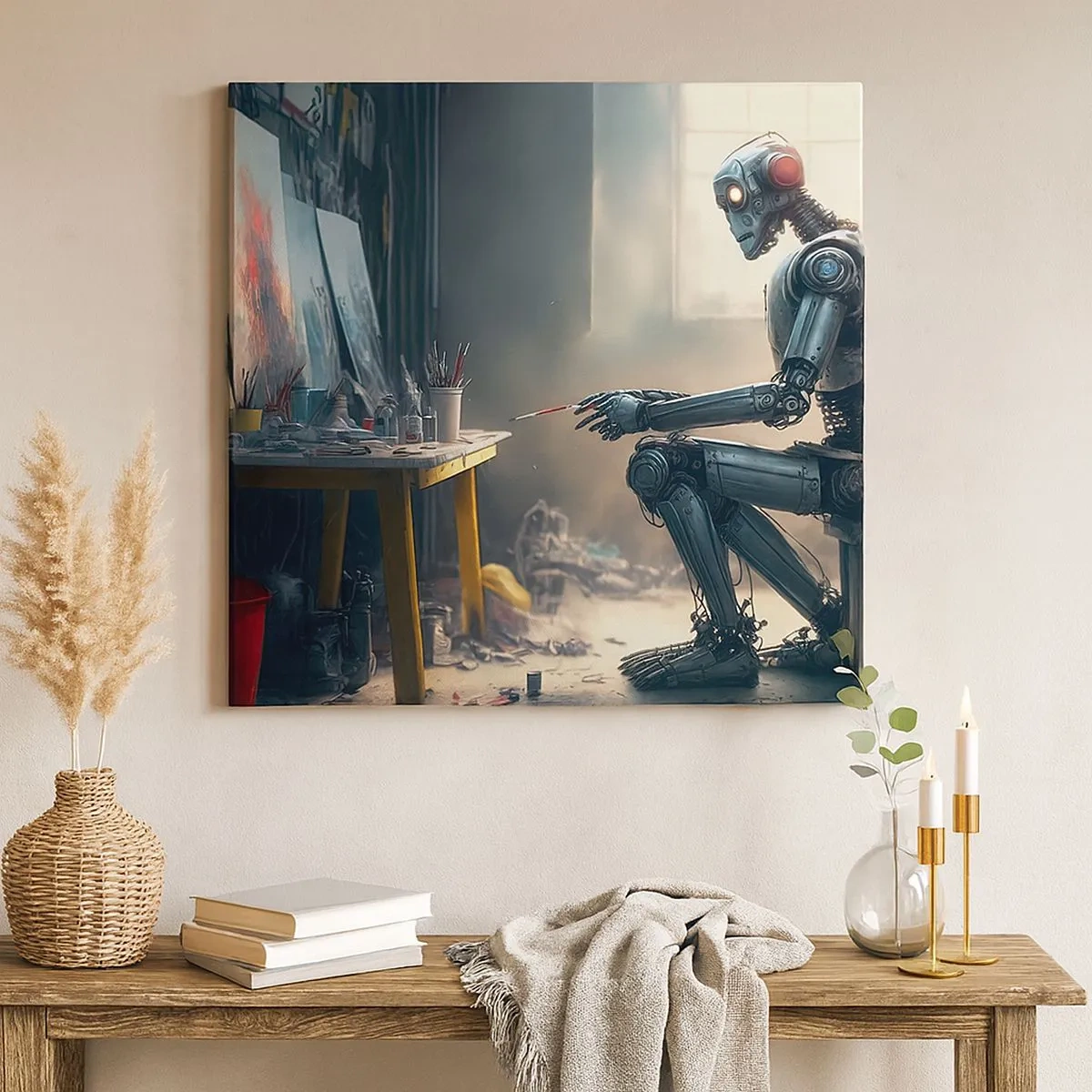 Quadro su tela - Stampe su Tela - Atto creativo - 30x30 cm