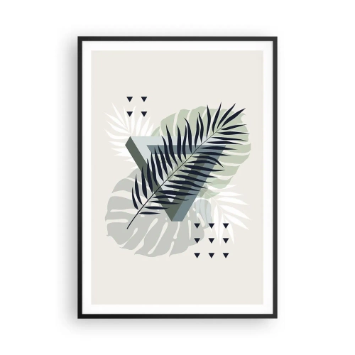 Poster in cornice nera - Natura e geometria: due ordini? - 70x100 cm