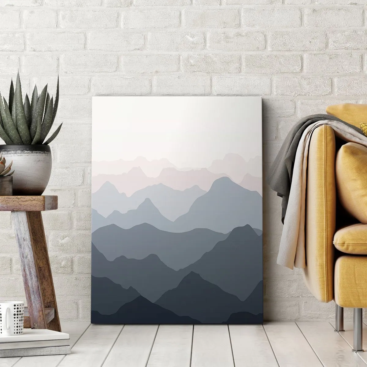 Quadro su tela - Stampe su Tela - Le onde dei monti - 65x120 cm