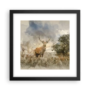 Poster in cornice nera - Dignità - forza - maestosità - 30x30 cm