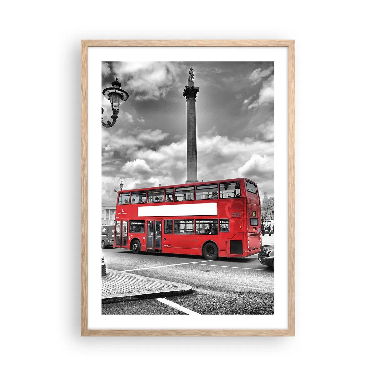 Poster in cornice rovere chiaro - Il vero flusso sanguigno della città - 50x70 cm