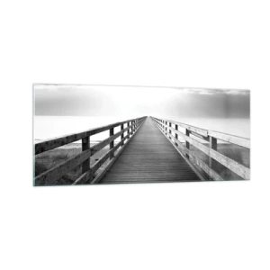 Quadro su vetro - Sempre più lontano - 100x40 cm