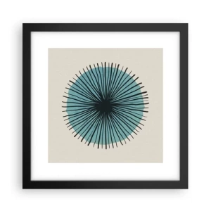 Poster in cornice nera - Radiosamente nel blu - 30x30 cm