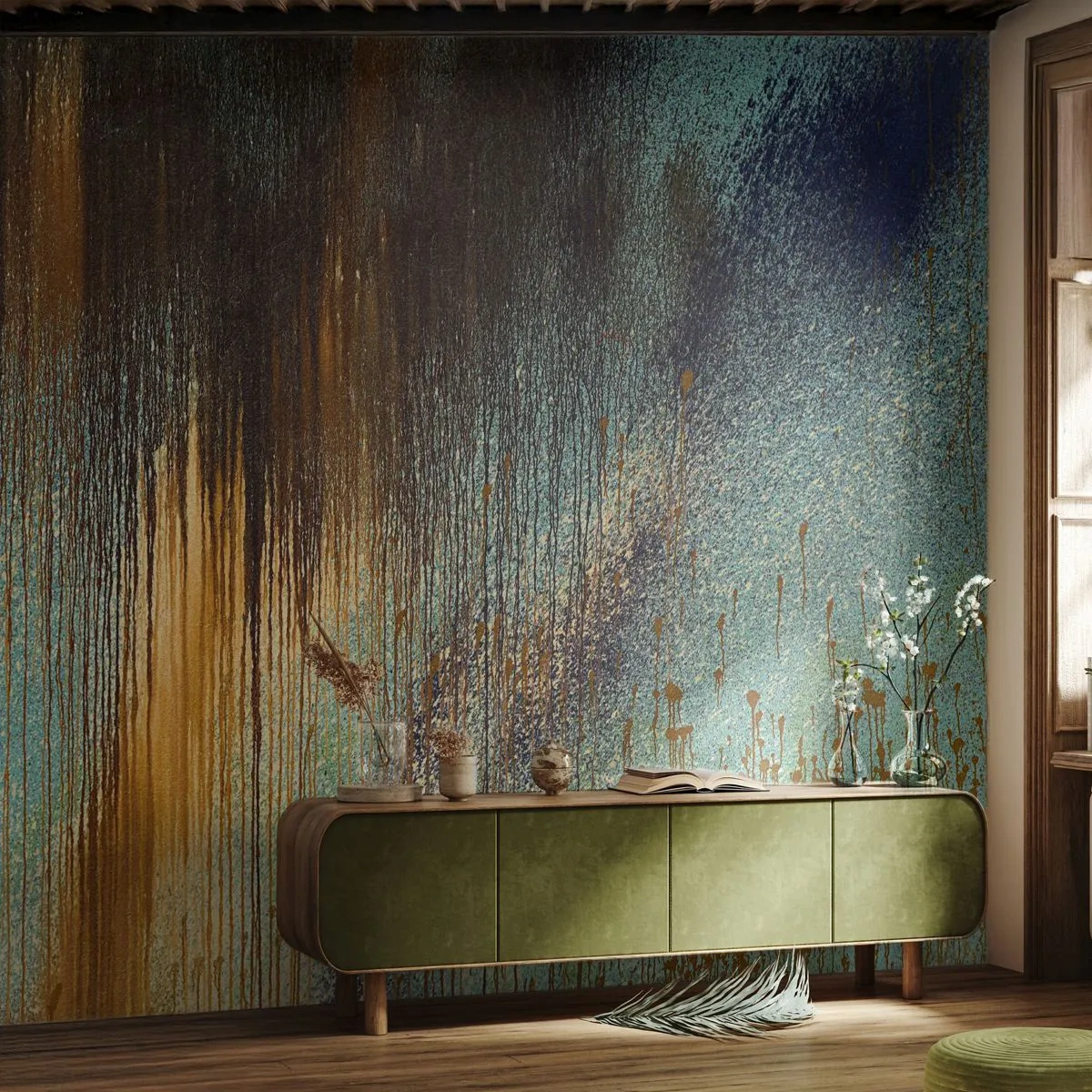 Fotomurali Premium Canvas - Composizione cromatica non casuale - Astrazione, Industriale, Colore - 450x315 cm