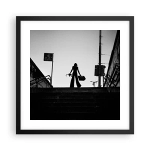 Poster in cornice nera - Gita cittadina - 40x40 cm