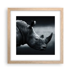 Poster in cornice rovere chiaro - Profilo destro - 30x30 cm