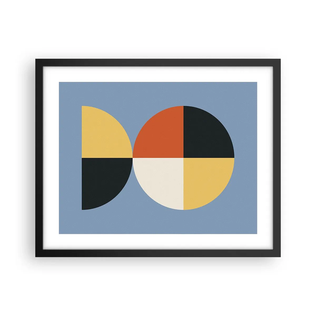 Poster in cornice nera - Guarda e conta - 50x40 cm