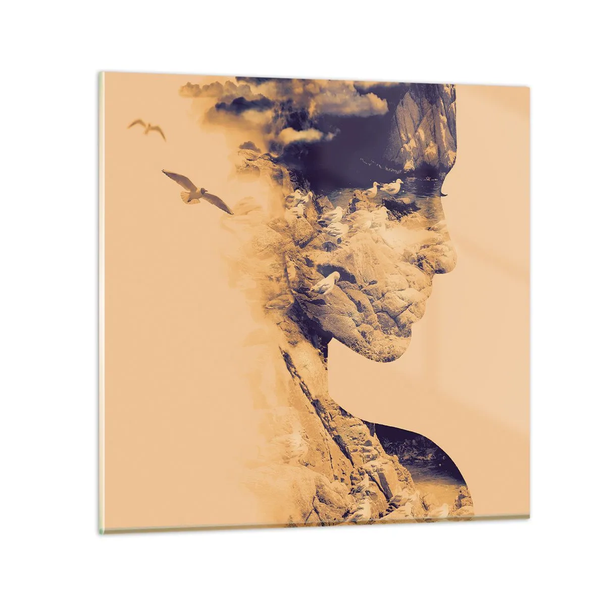 Quadro su vetro - Bella di natura - 70x70 cm