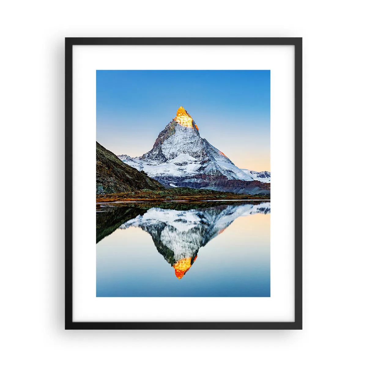 Poster in cornice nera - Due mondi - 40x50 cm