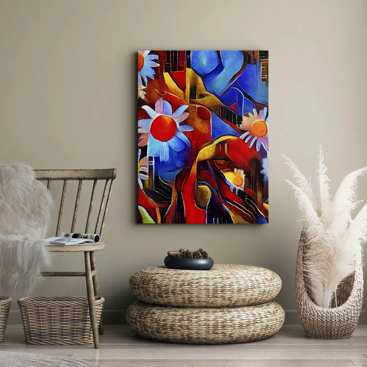 Quadro su tela - Stampe su Tela - I colori della vita - 65x120 cm