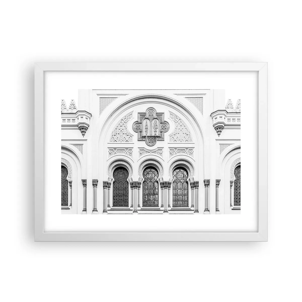 Poster in cornice bianca - Al confine delle culture - 40x30 cm