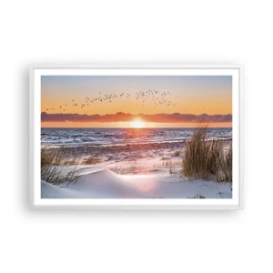 Poster in cornice bianca - Paesaggio orizzontale - 91x61 cm