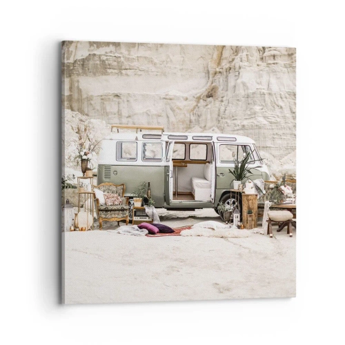 Quadro su tela - Stampe su Tela - è tempo di viaggiare - 70x70 cm