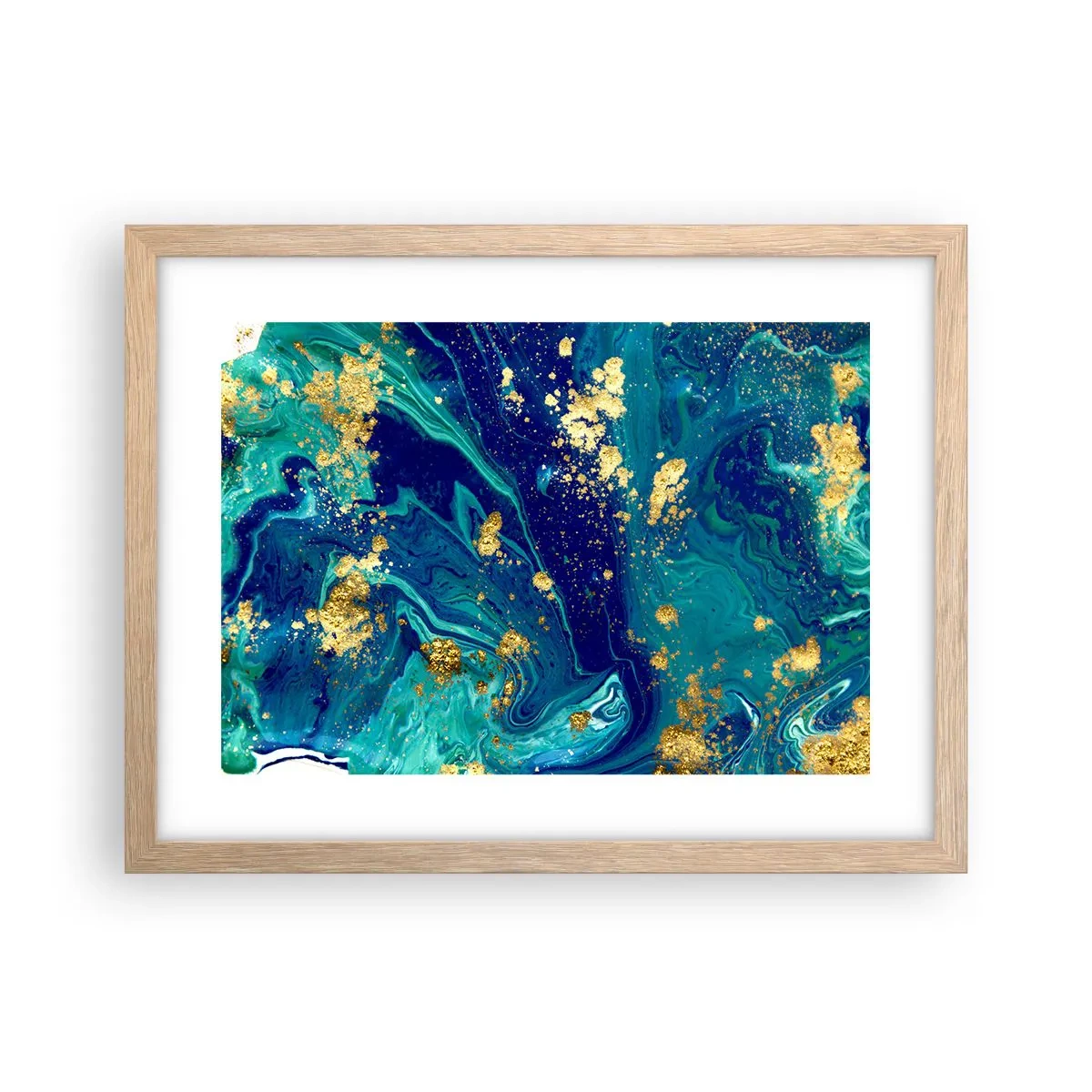 Poster in cornice rovere chiaro - Petali di sole - 40x30 cm