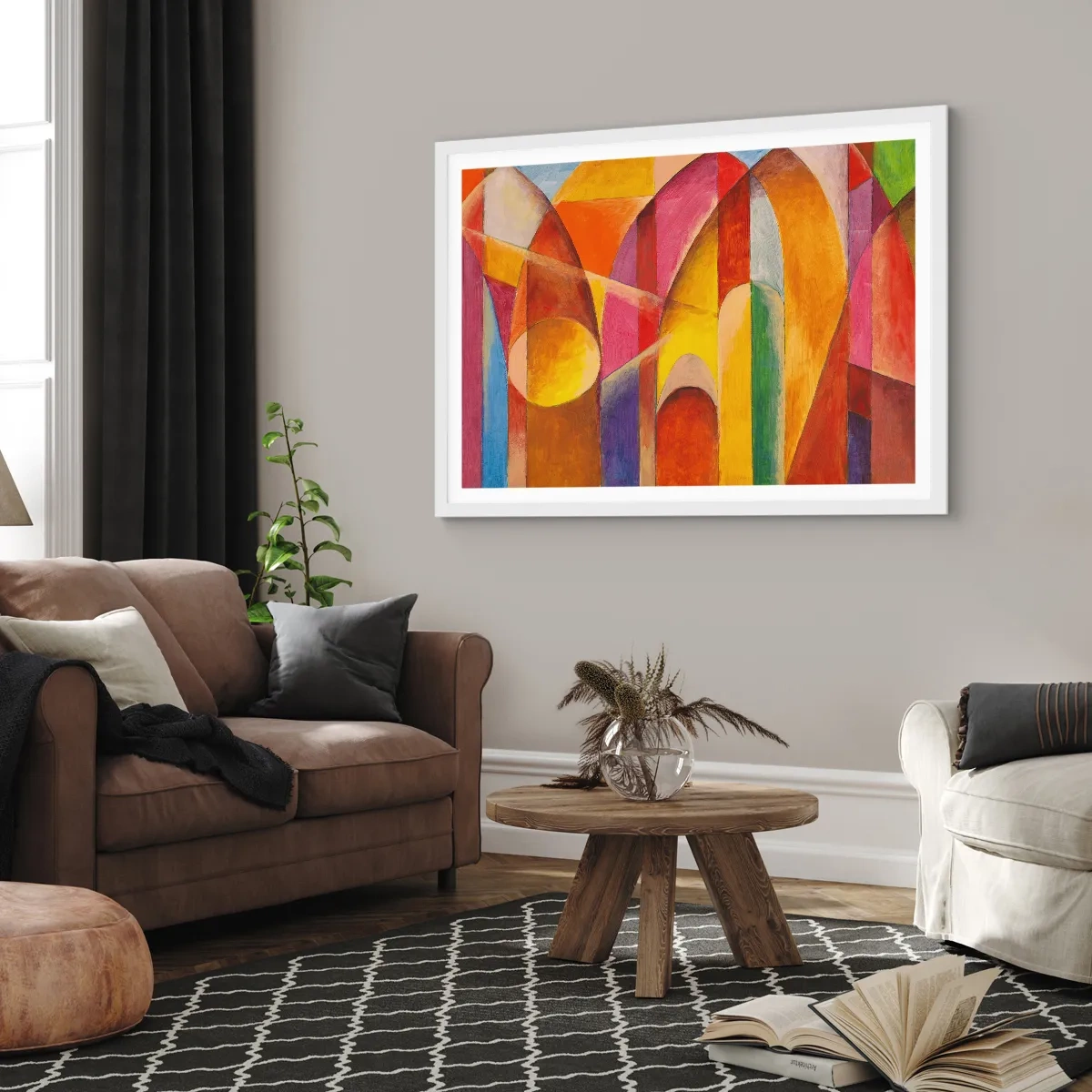 Poster in cornice bianca - La cattedrale del sole - 40x30 cm