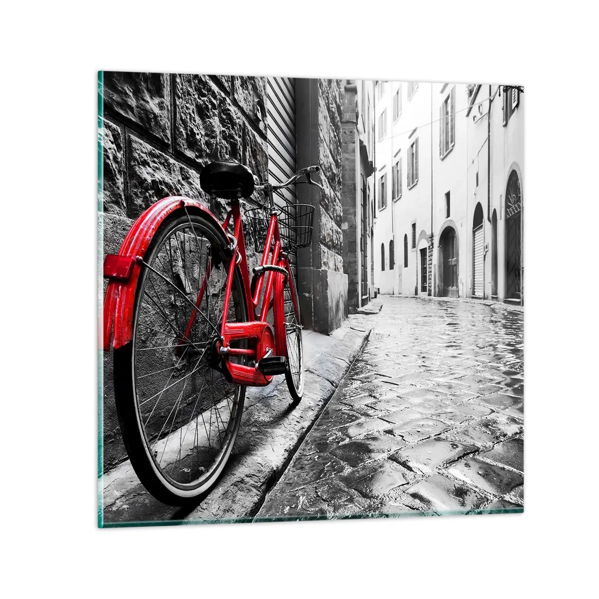 Quadro su vetro - La vera bellezza non invecchia - 30x30 cm