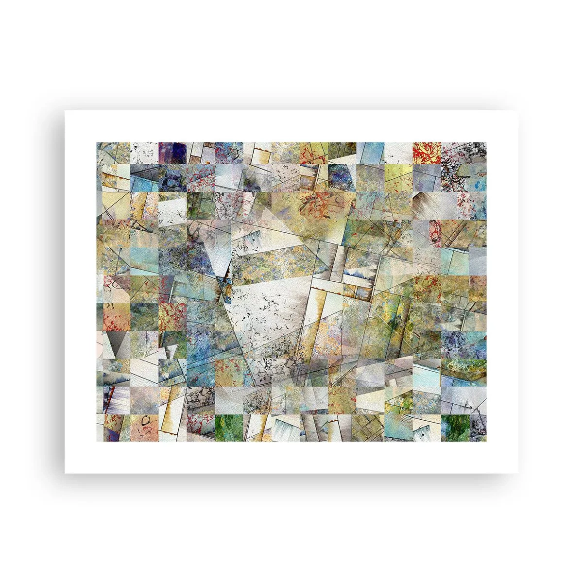 Poster - Rimpasto geometrico - 50x40 cm