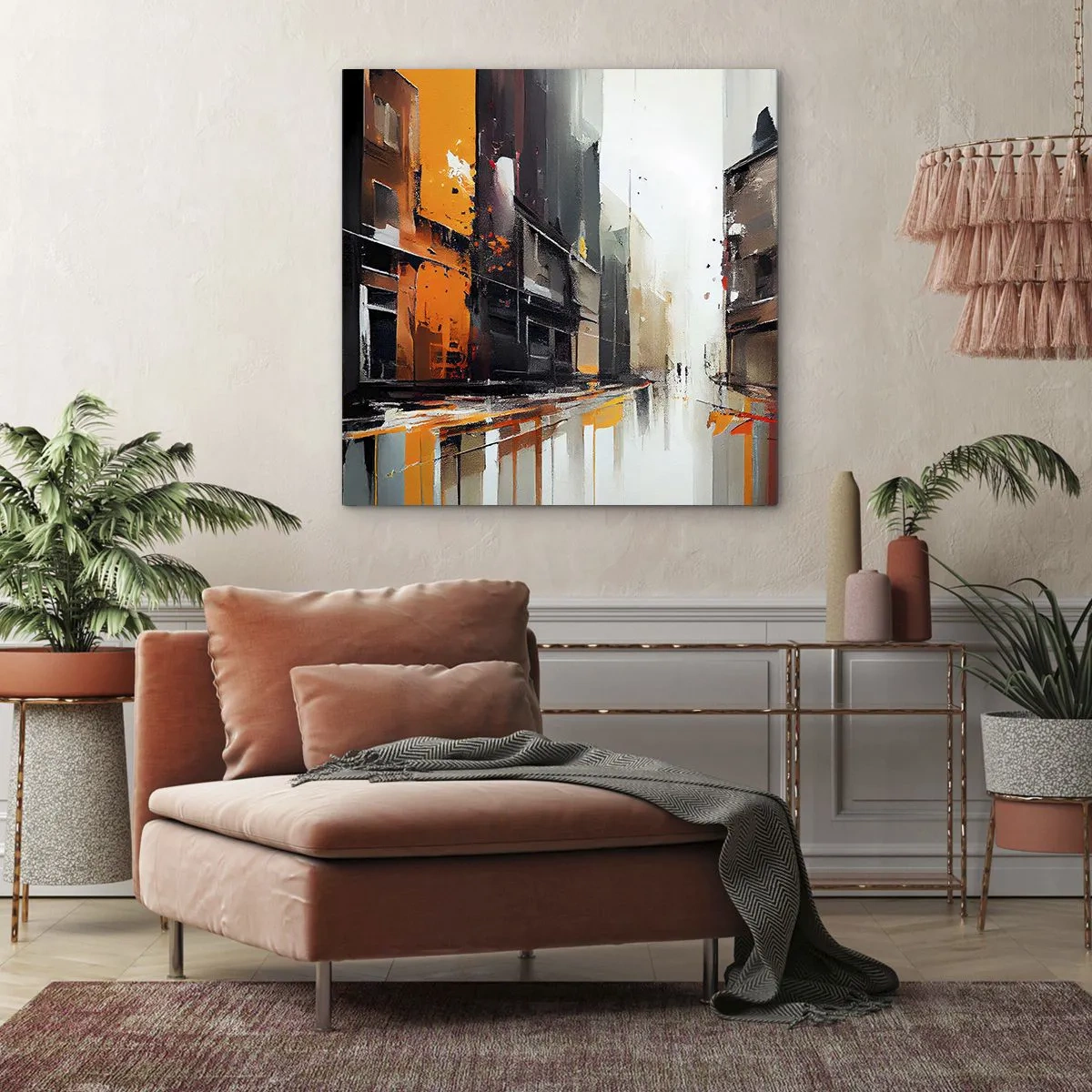 Quadro su tela - Stampe su Tela - Un giorno di pioggia - 40x40 cm