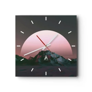 Orologio da parete - Orologio in Vetro - Nella galassia accanto - 40x40 cm