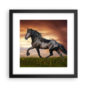 Poster in cornice nera - Il principe nero - 30x30 cm