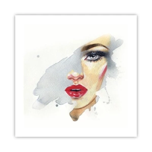 Poster - Riflesso in una goccia d'acqua - 50x50 cm