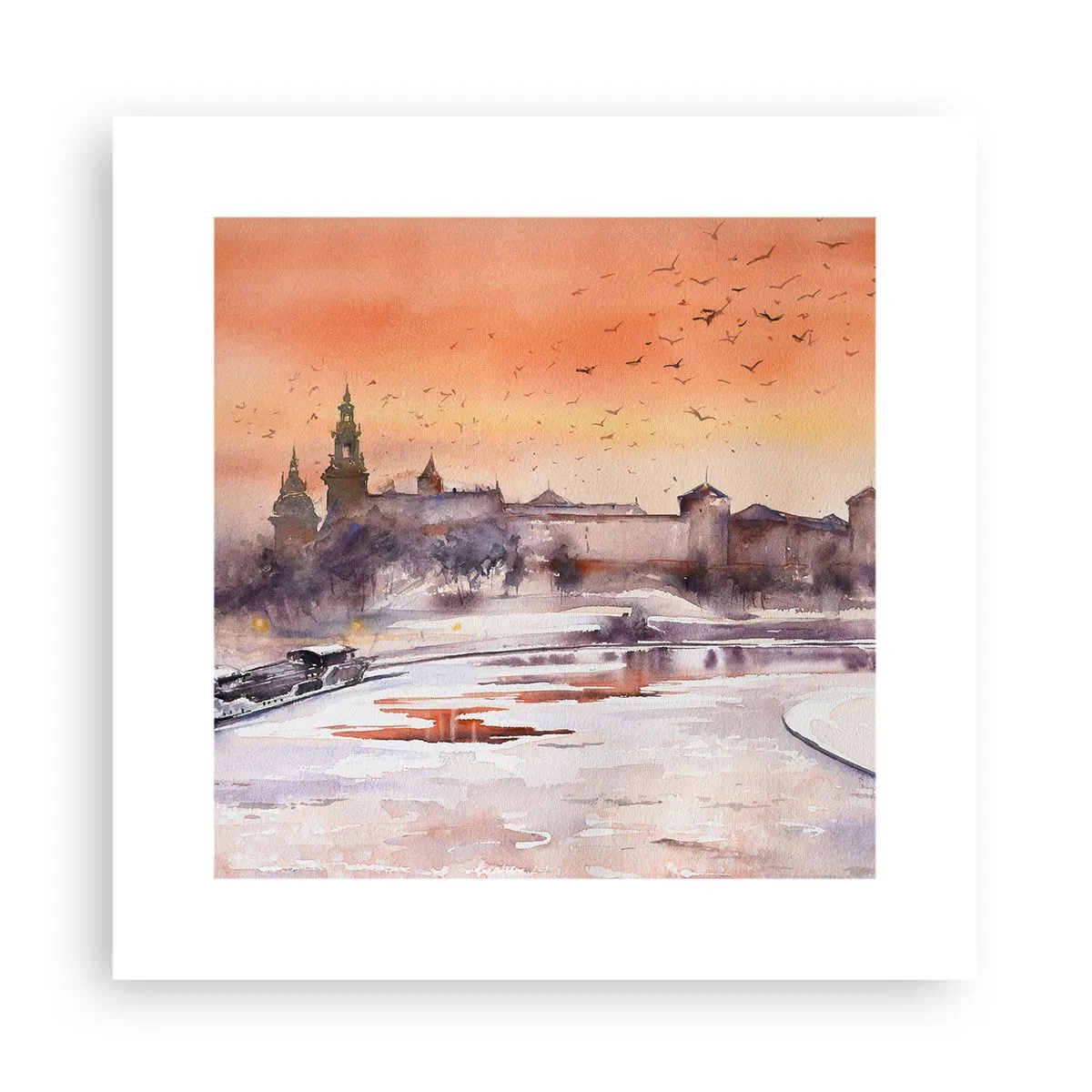 Poster - Tramonto reale - 30x30 cm