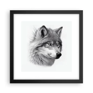 Poster in cornice nera - Alfa, senza dubbio - 30x30 cm