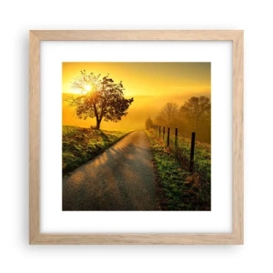 Poster in cornice rovere chiaro - Pomeriggio di miele - 30x30 cm