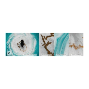 Campione di Fotomurale Adesivo Deluxe Sticker - Penetrare all'interno - Astrazione, Pezzo, Calcolo - 100x30 cm