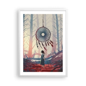 Poster in cornice bianca - Il rituale segreto della felicità - 50x70 cm