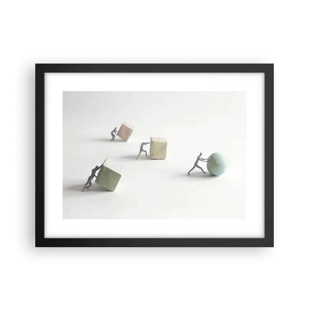 Poster in cornice nera - È la vita - 40x30 cm