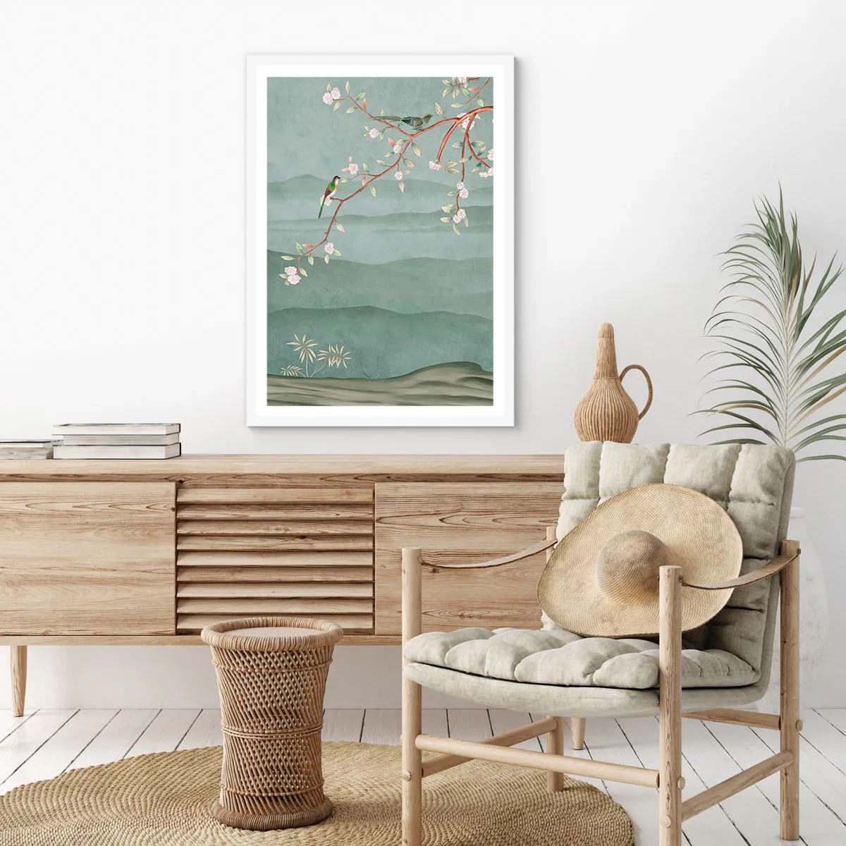 Poster in cornice bianca - Eccoti primavera - 40x50 cm