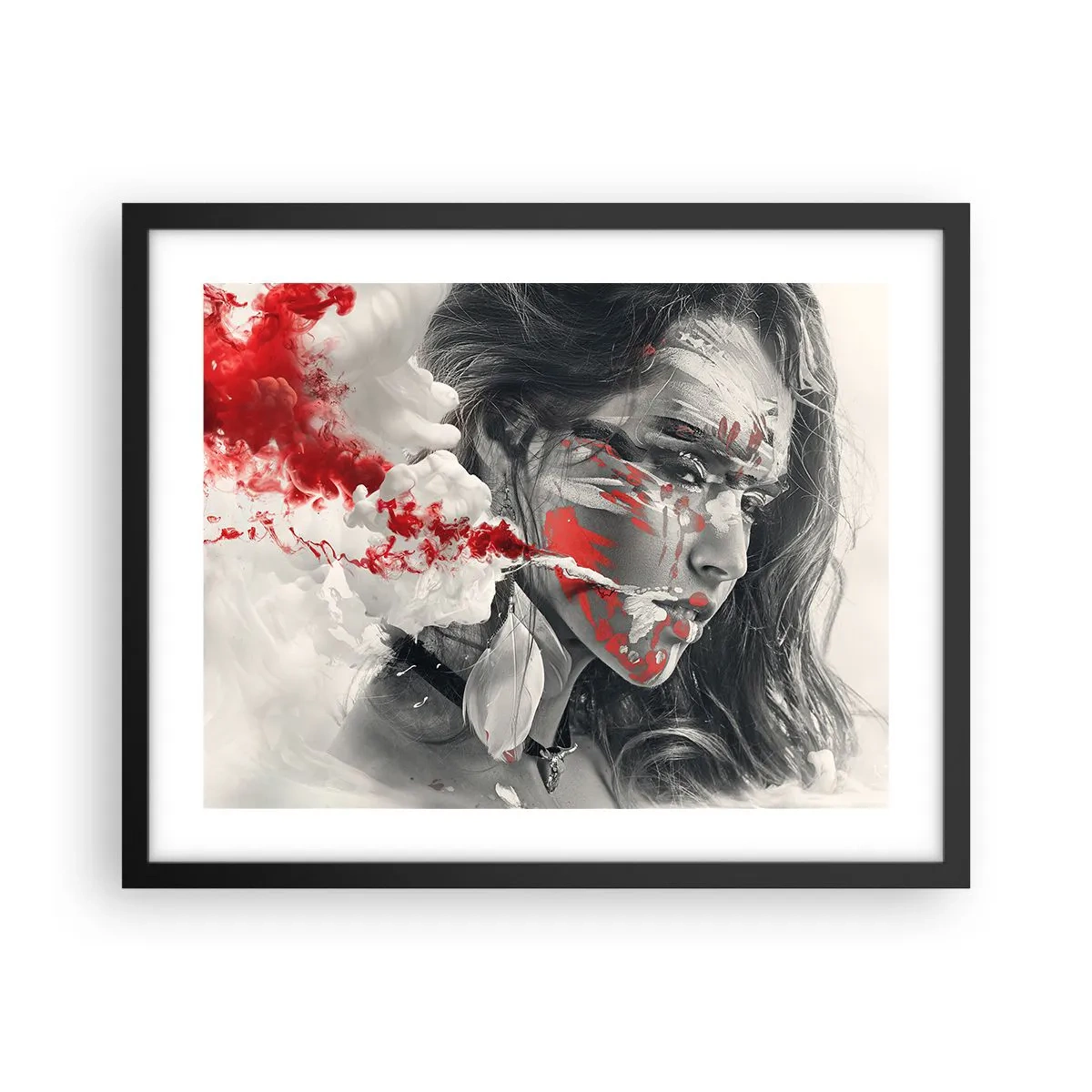 Poster in cornice nera - Nei vapori dell'assurdo - 50x40 cm