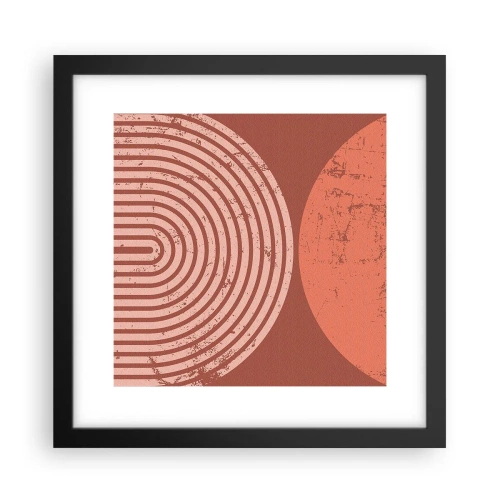 Poster in cornice nera - Rapporti stretti - 30x30 cm