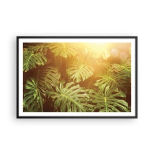 Poster in cornice nera - Entrando nel verde... - 91x61 cm