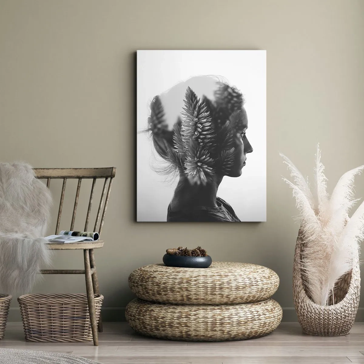 Quadro su tela - Stampe su Tela - La signora della pineta - 65x120 cm