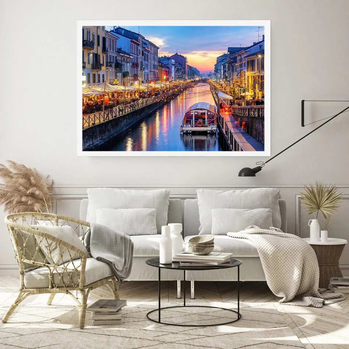 Poster - Sera di luce e di divertimento - 50x40 cm