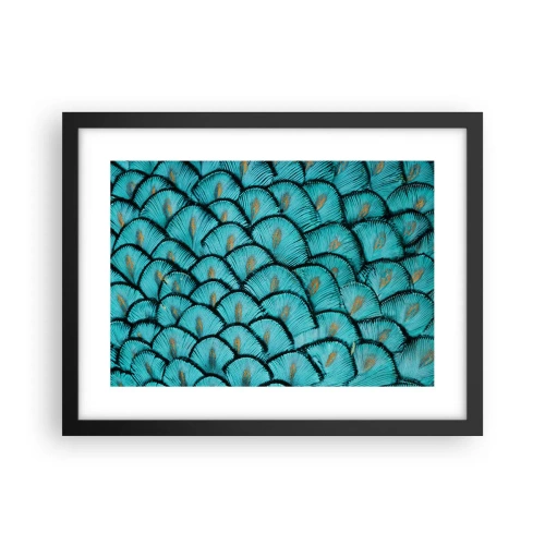 Poster in cornice nera - La grande festa delle piume - 40x30 cm