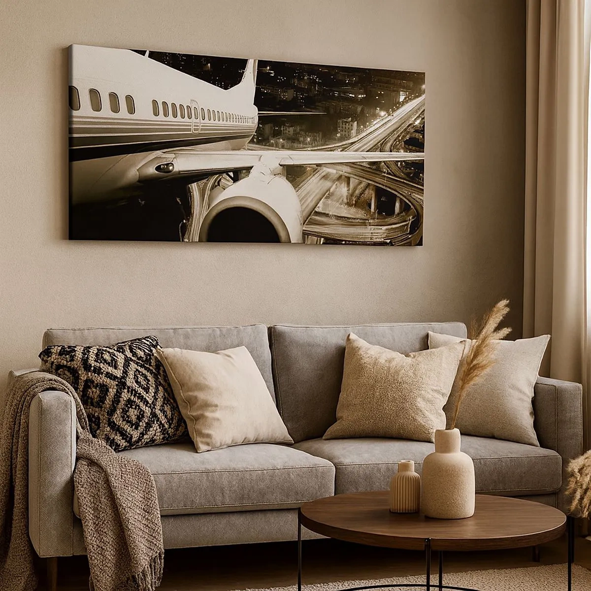 Quadro su tela - Stampe su Tela - Volare di notte - 100x40 cm