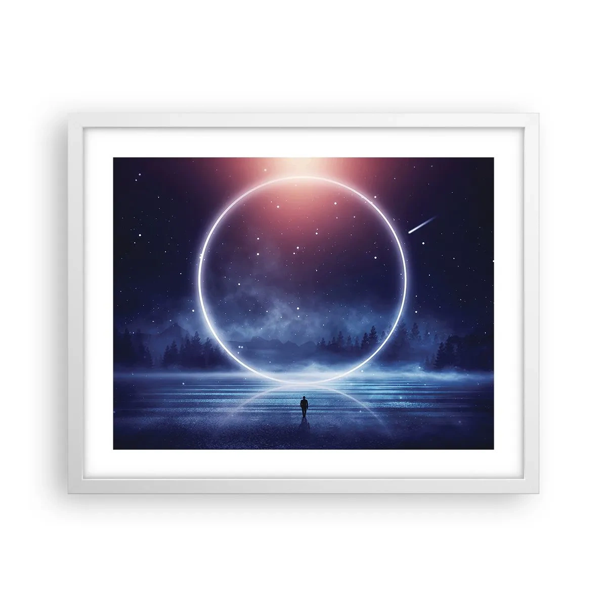 Poster in cornice bianca - Sono già qui... - 50x40 cm